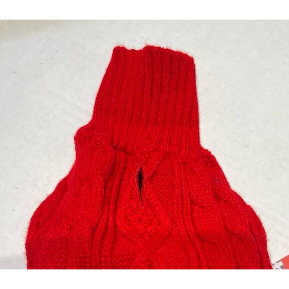 Kyeese Bowtie Turtleneck Pullover Pet Sweater Red Size S New With Tag - Picture 7 of 7